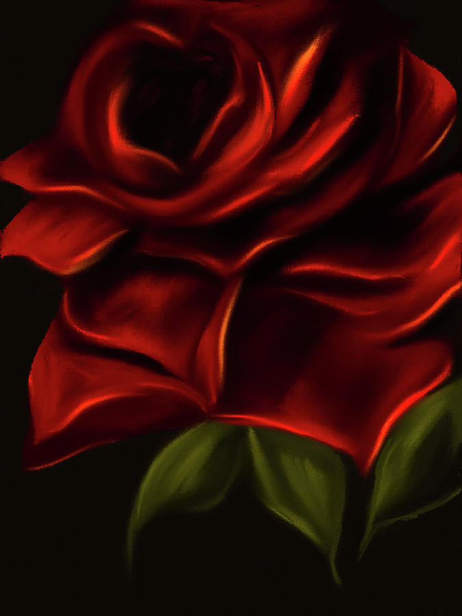  Imperial Red Rose Digital Art by Michele Koutris