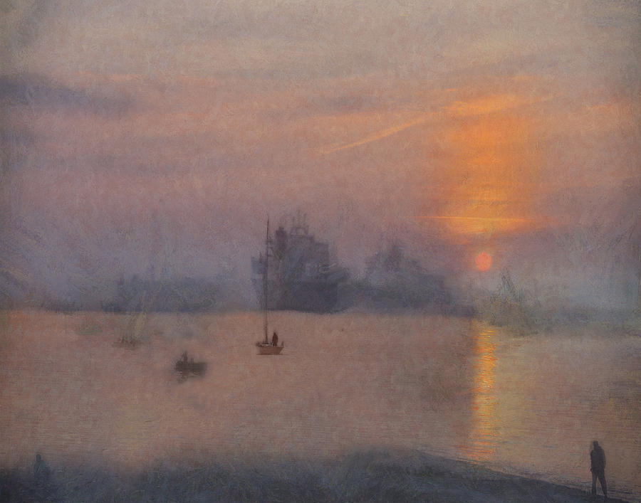 Impression Solent Leviathans by William Sargent Impression Solent Leviathans by William Sargent