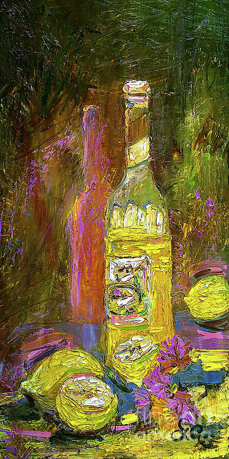 Impressionism Still Life with Lemons Painting by Ginette Callaway