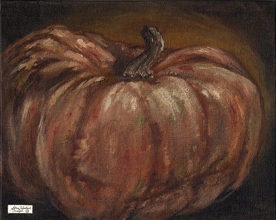 Impressionist Autumn Pumpkin Painting