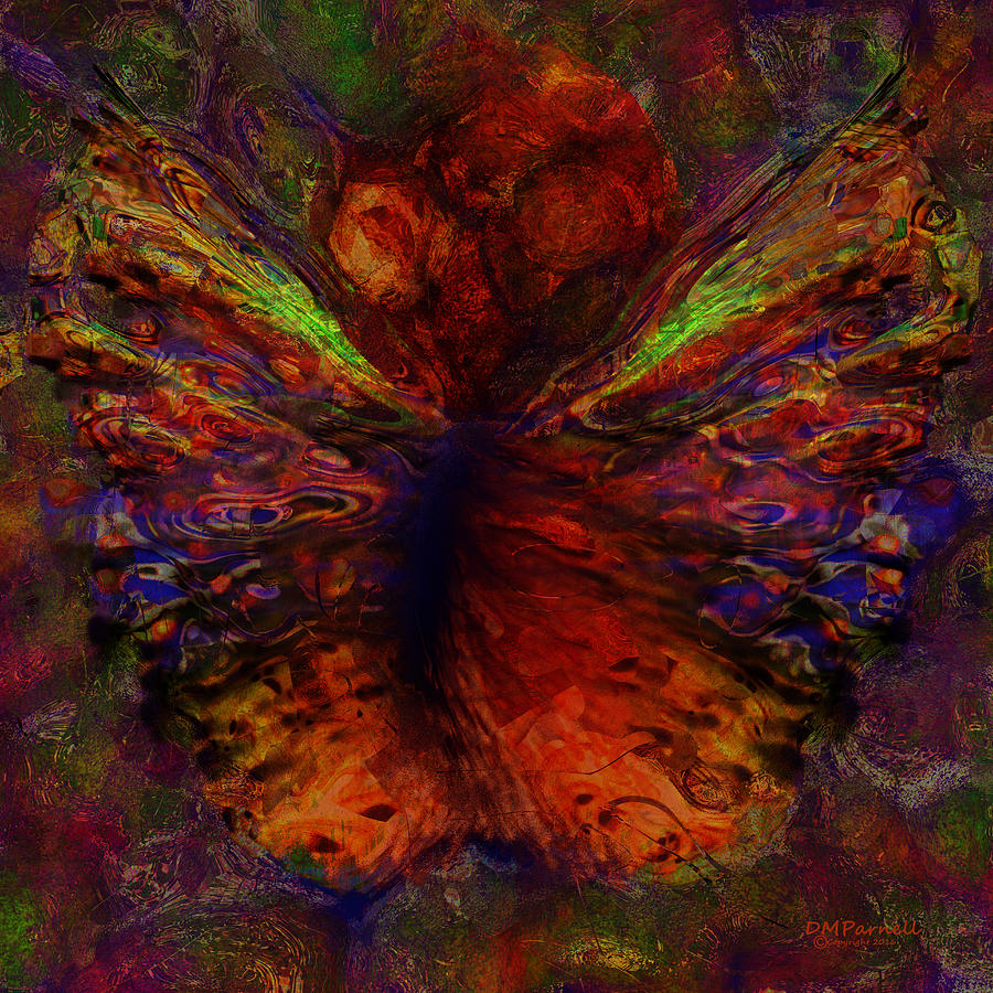 Butterfly Digital Art - Impressionist Butterfly by Diane Parnell