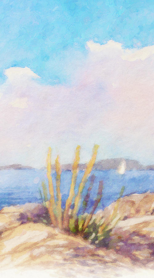Impressionist Coast Painting by Lutz Baar