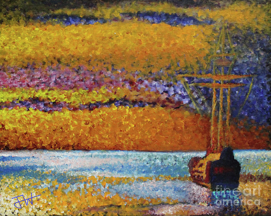 Impressionist Jolly Roger Painting by Jerome Wilson