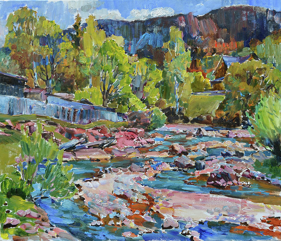 Art Landscape With River Impressionist oil painting