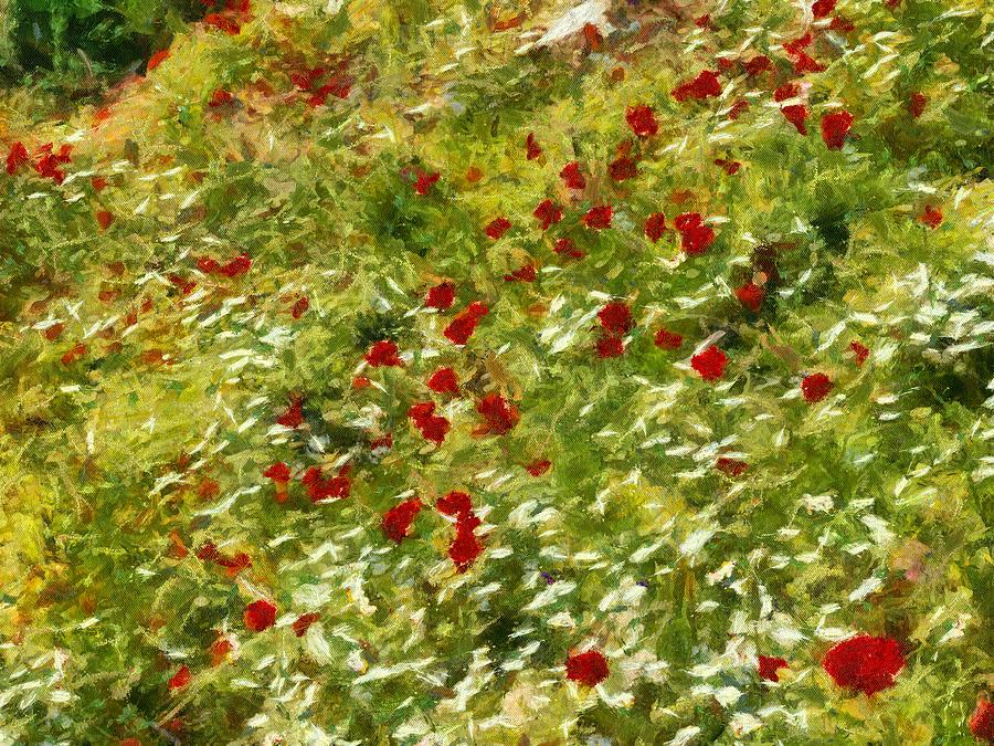 Impressionist Poppies Painting by Taiche Acrylic Art