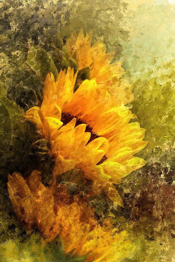 Impressionist Sunflowers Photograph by Jai Johnson