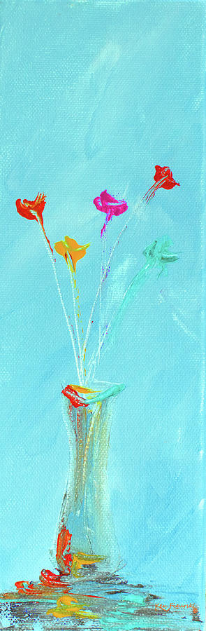 Impressionistic Flowers 3 Painting by Ken Figurski