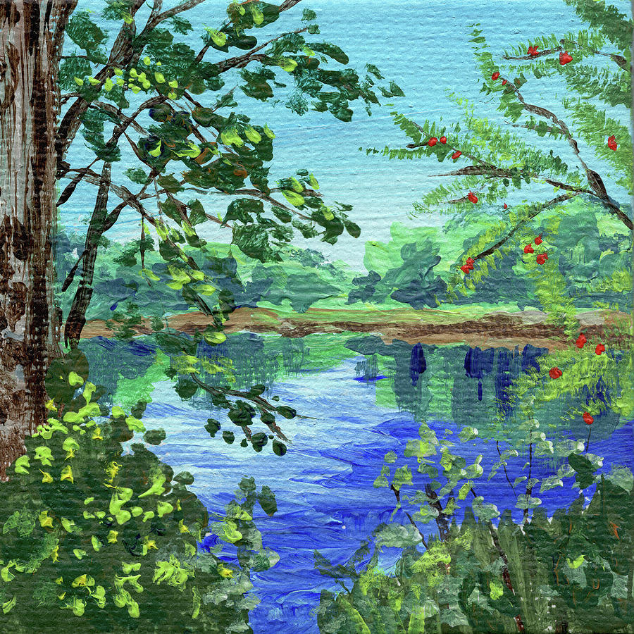 Impressionistic Landscape XIV Painting by Irina Sztukowski