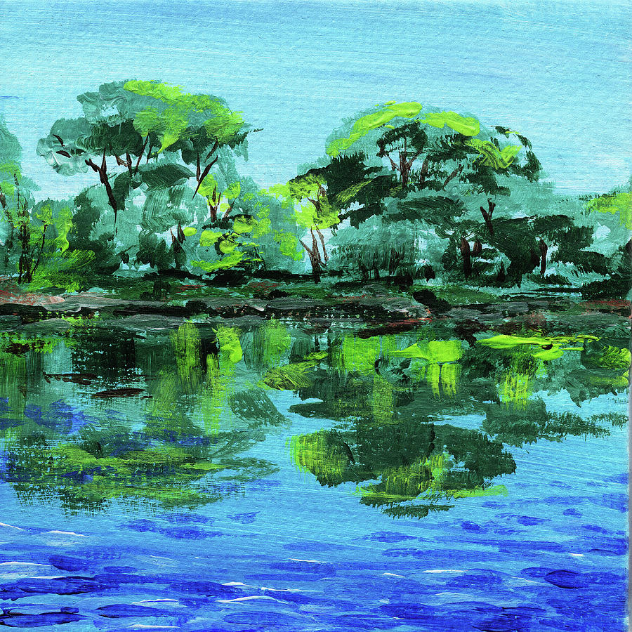 Impressionistic Landscape XXVIII Painting by Irina Sztukowski