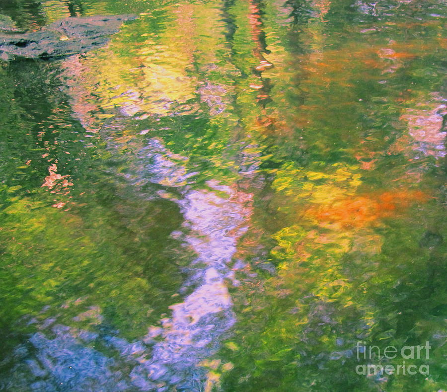 Impressionistic River Reflection Photograph by Sybil Staples