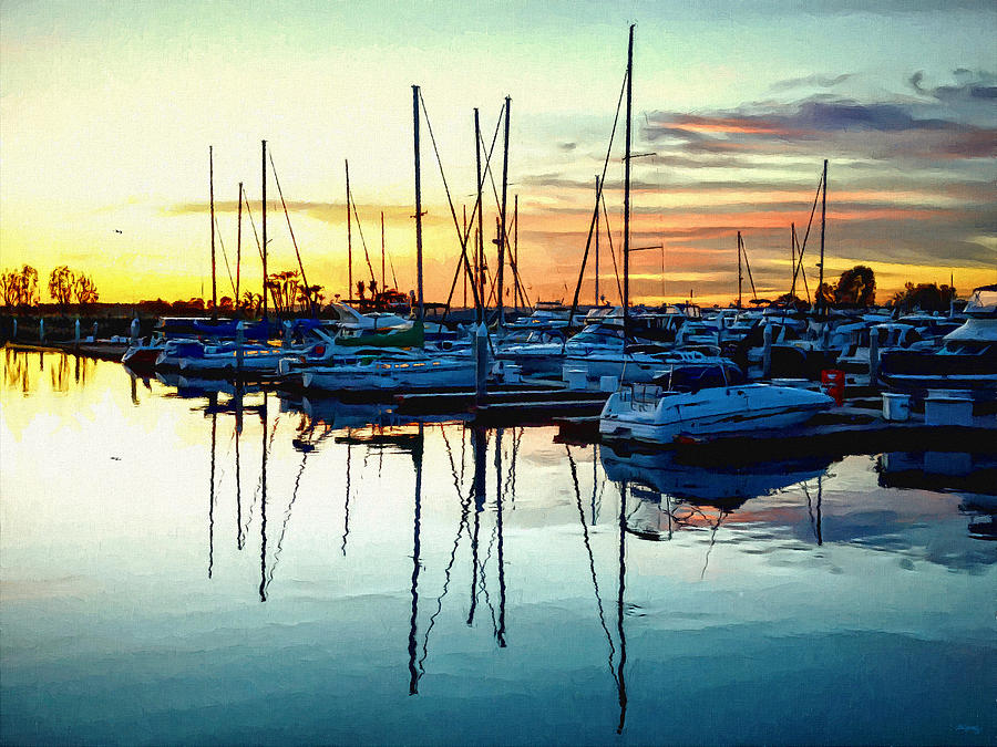 Impressions Of A San Diego Marina Photograph by Glenn McCarthy Art and Photography