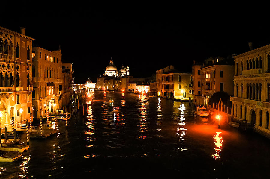 Impressionism Digital Art - Impressions Of Venice - Grand Canal Gold by Georgia Mizuleva
