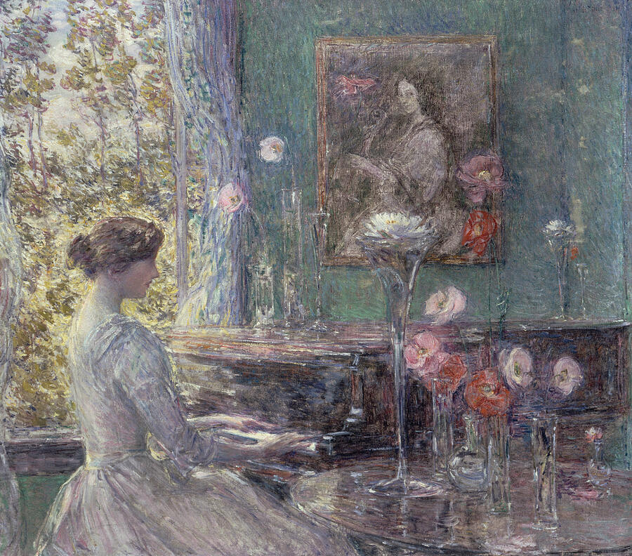 Improvisation, from 1899 Painting by Childe Hassam