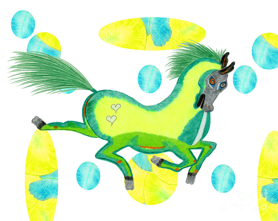 Horse Painting - Imu by Tess M J Iroldi Horse Painting - Imu by Tess M J Iroldi