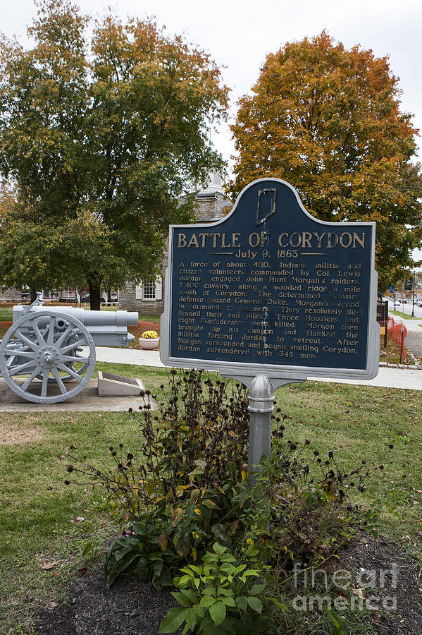 IN31.1961.1 Battle of Corydon July 9, 1863 Photograph by Jason O
