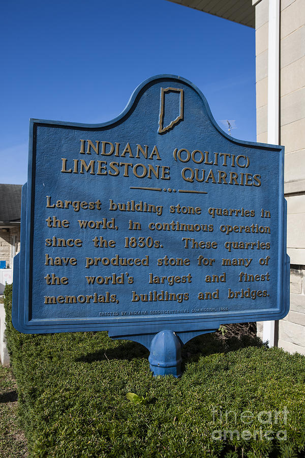 IN-47.1966.1 Indiana Oolitic Limestone Quarries Photograph by Jason O ...