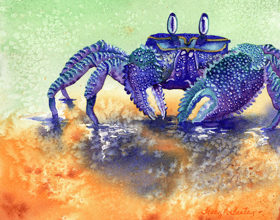 Wildlife Painting - In a Blue Mood by Tracy L Teeter 