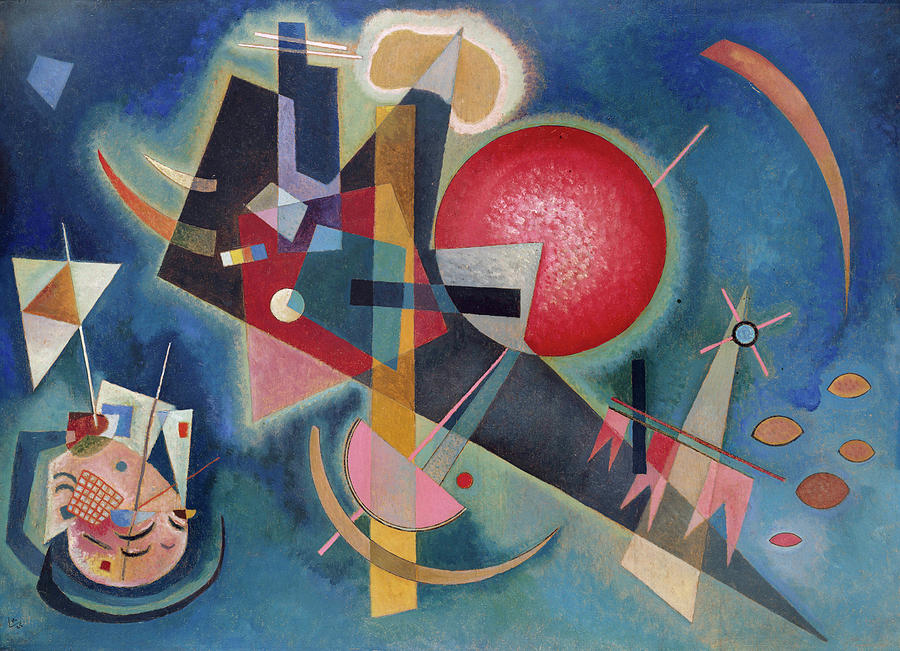 Wassily Kandinsky Painting - In Blue by Wassily Kandinsky