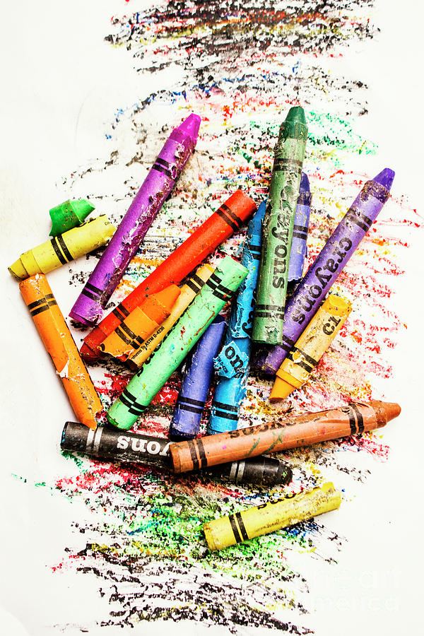 In colours of broken crayons Photograph by Jorgo Photography