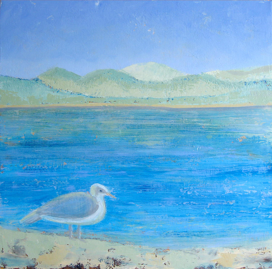 Seagull Painting - In deep thought by Aliza Souleyeva-Alexander