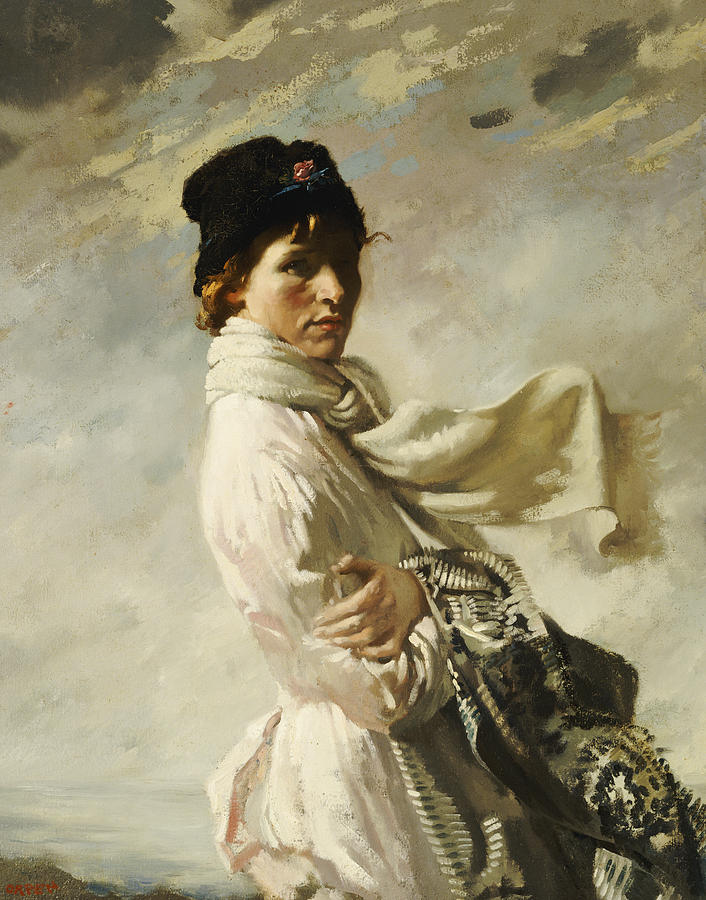 Portrait Painting - In Dublin Bay by William Orpen