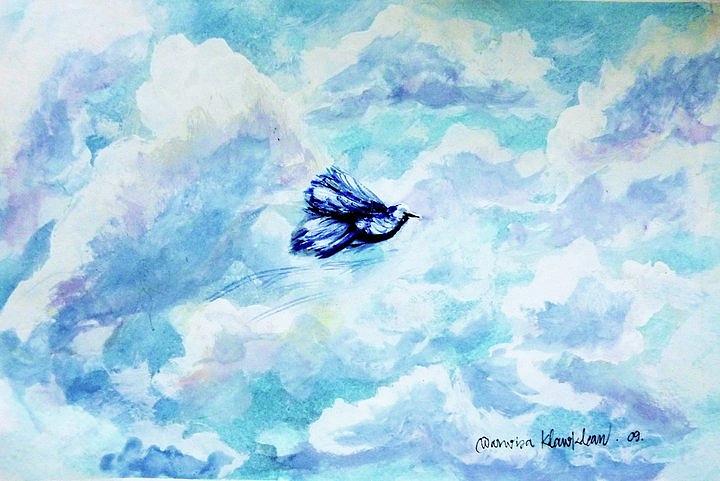 In Flight Painting by Wanvisa Klawklean