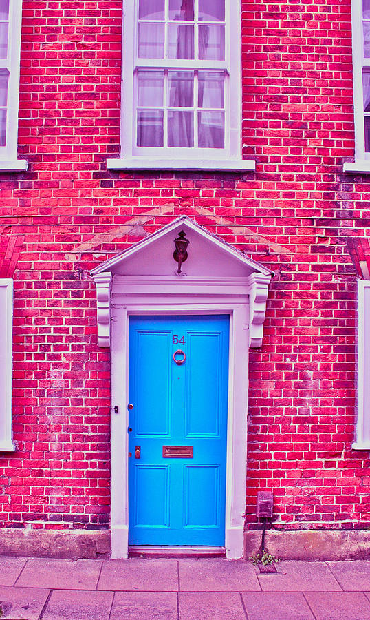 In Front Of The Blue Door