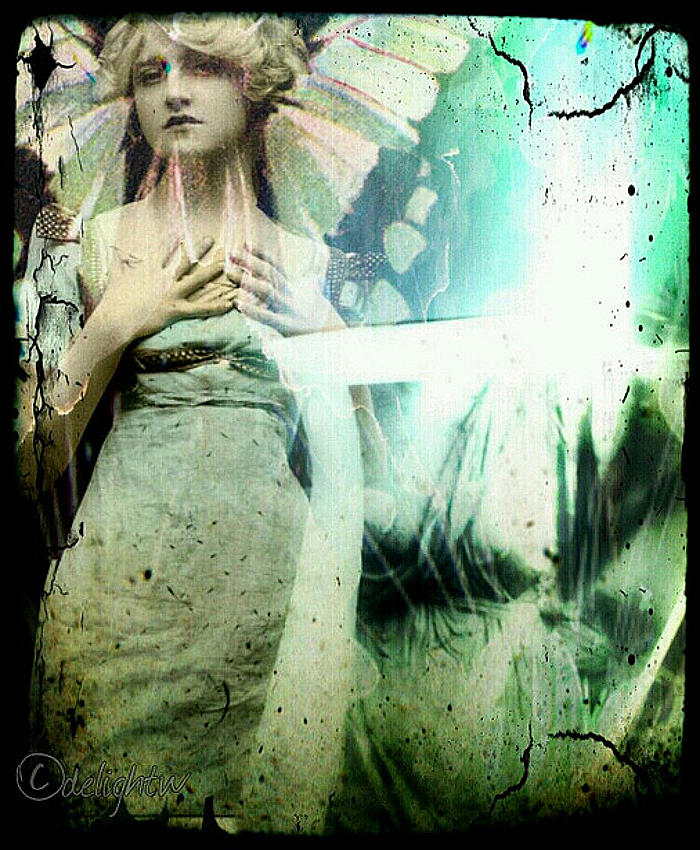 In Her Dreams She Could Fly Unfettered Digital Art by Delight Worthyn