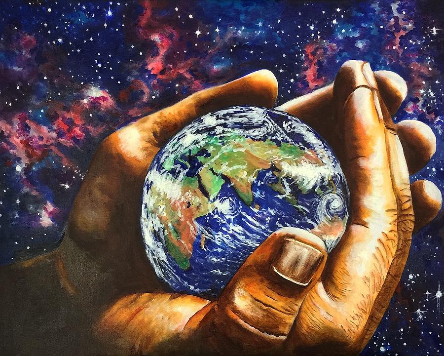 In His Hands Painting by David Rhys - Fine Art America