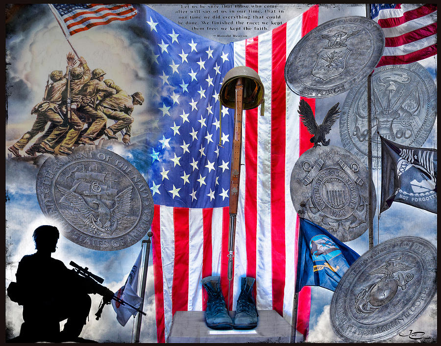 In Honor of All Veterans Digital Art by Jeff Crooks - Fine Art America