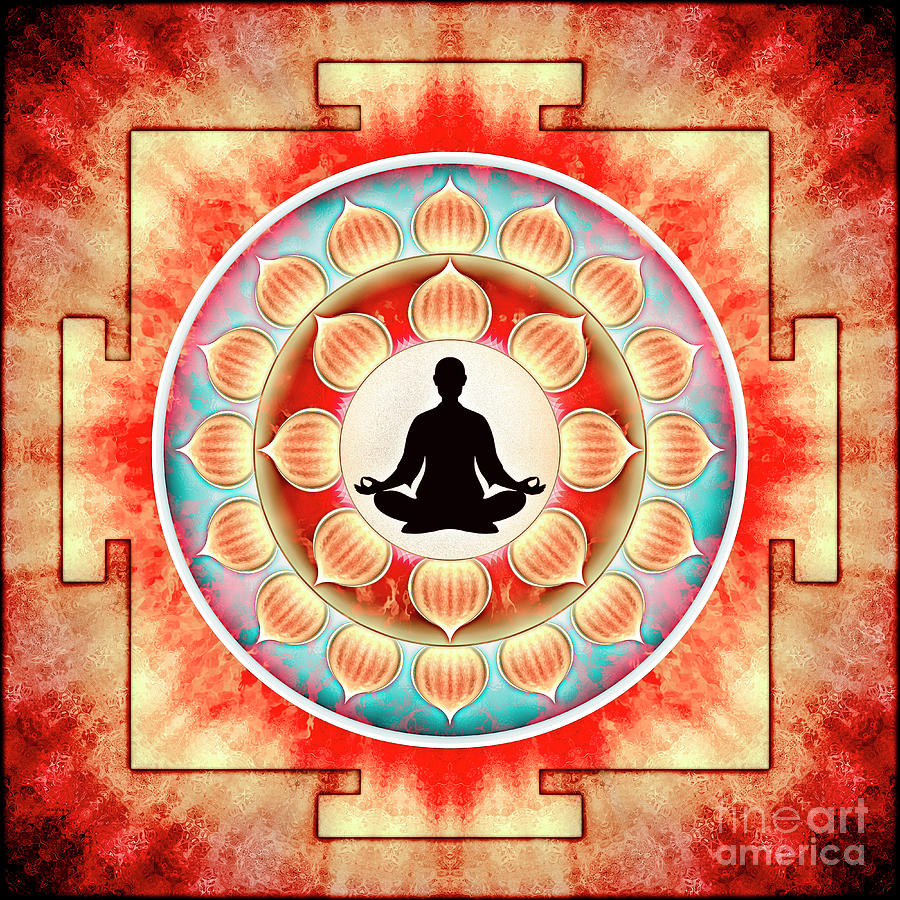 In Meditation - Yoga Lotus Digital Art by Dirk Czarnota