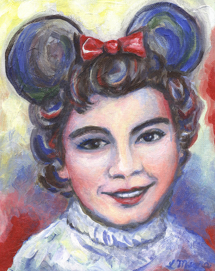 In Memory of Annette Funicello Painting by Linda Mears