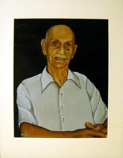 In Memory of Ramon Feliciano Painting by Edwin Alverio