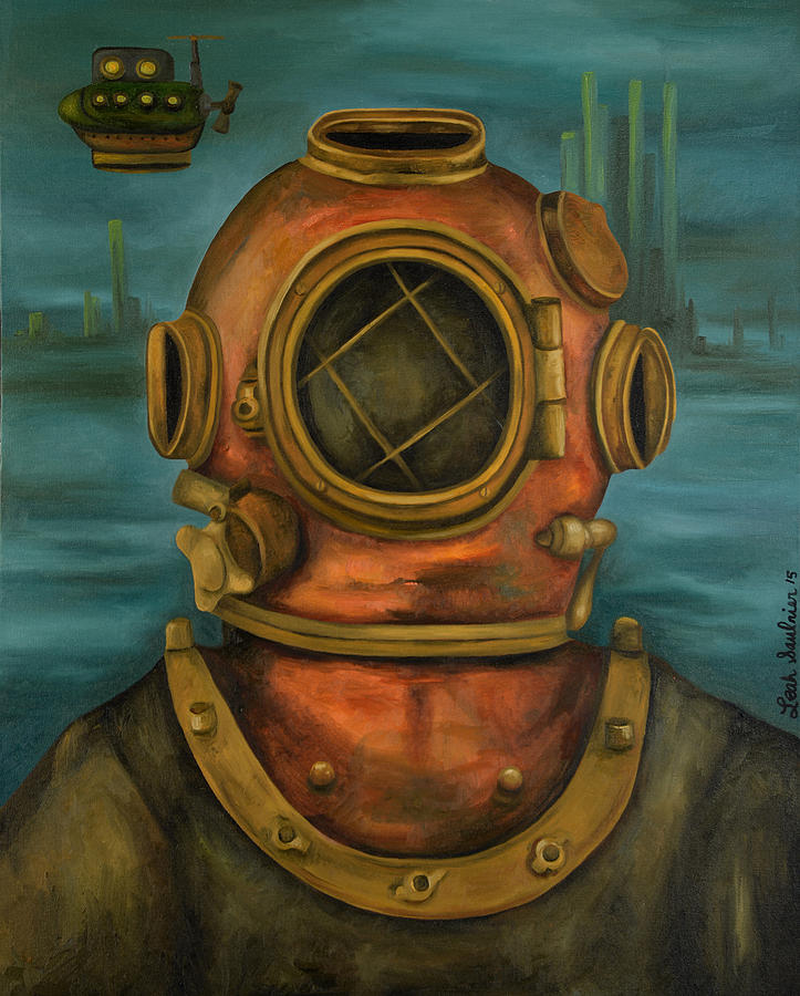 In Search Of Atlantis Painting by Leah Saulnier The Painting Maniac