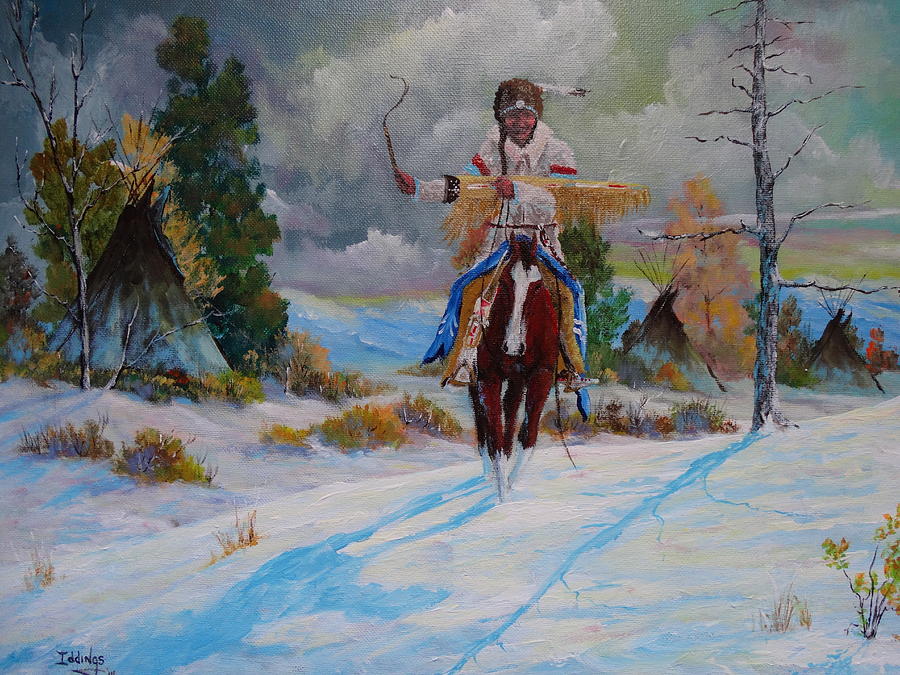 Mountain Painting - In Search of Camp Meat by Sam Iddings