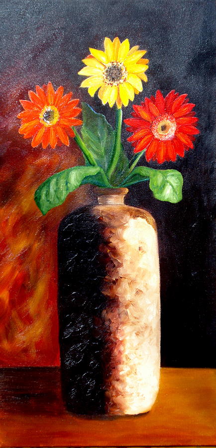 In Sharp Contrast.  SOLD Painting by Susan Dehlinger