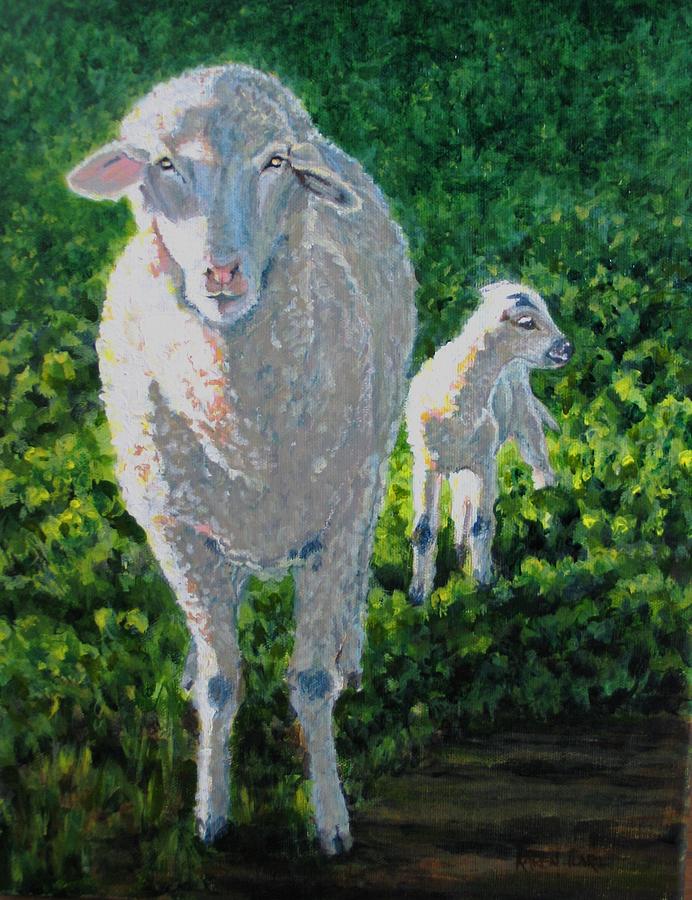In Sheeps Clothing Painting by Karen Ilari