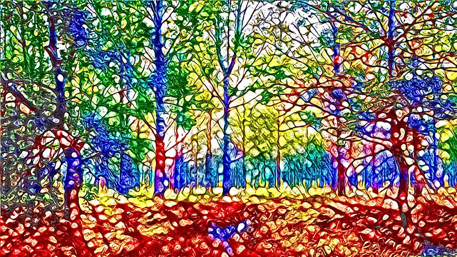 In Spite off the Trees Digital Art by Laurie Williams