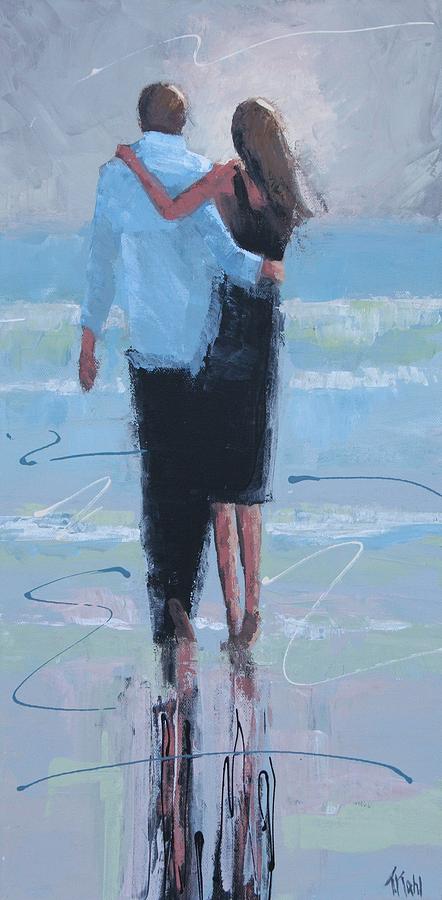 Beach Painting - In Sync by Thalia Kahl