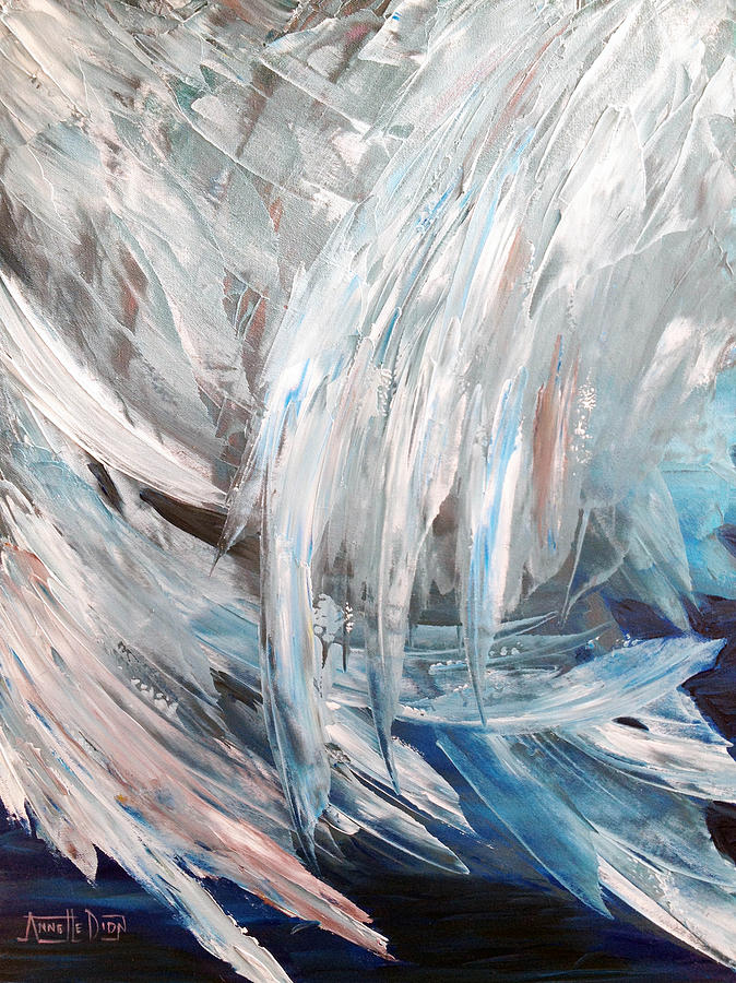 Abstract Painting - In The arms of an Angel by Annette Dion Forcier