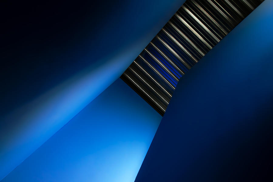 Abstract Photograph - In The Blues by Gilbert Claes
