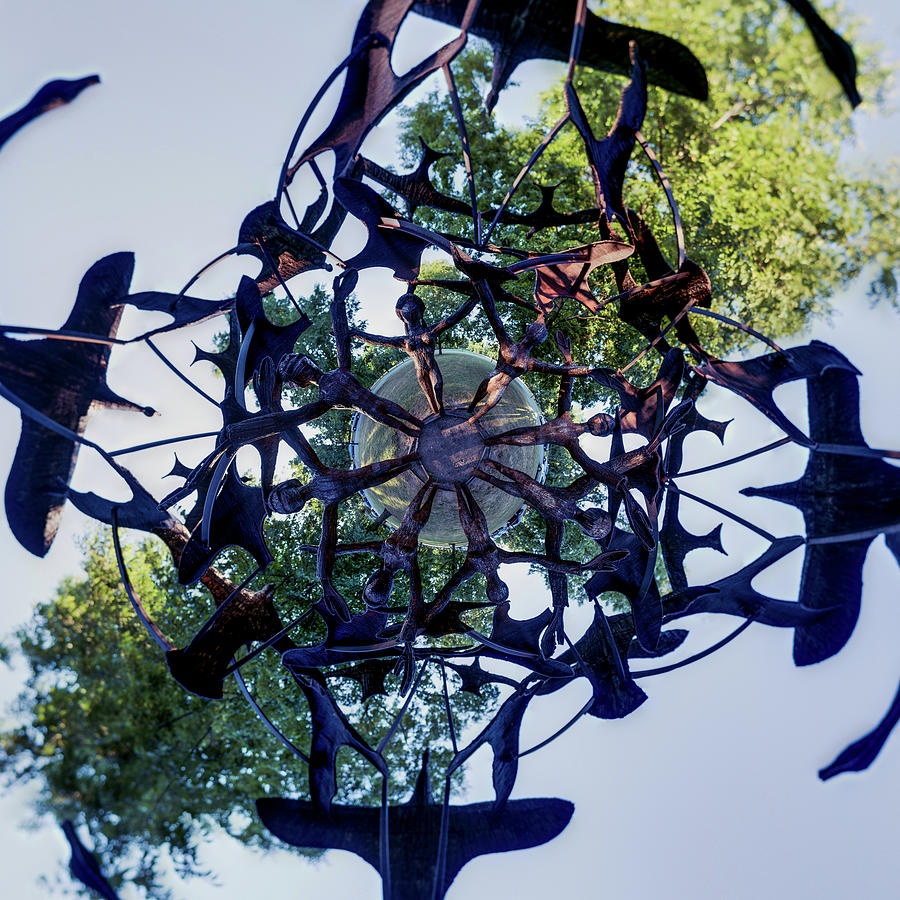 In the Center of Seven under Birds #2 - Tiny Planet Photograph by Chris Bordeleau