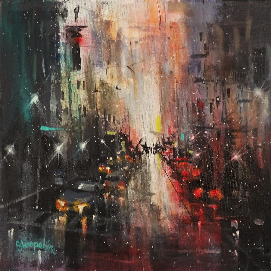 In The City Painting by Tom Shropshire