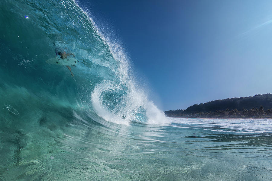 In The Curl Photograph by Sean Davey