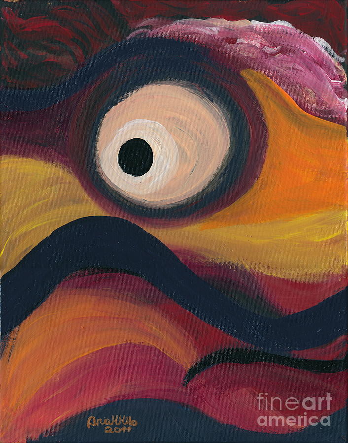 In the Eye of the Hurricane Painting by Ania M Milo
