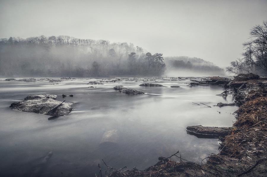 In the fog  Photograph by Mike Dunn