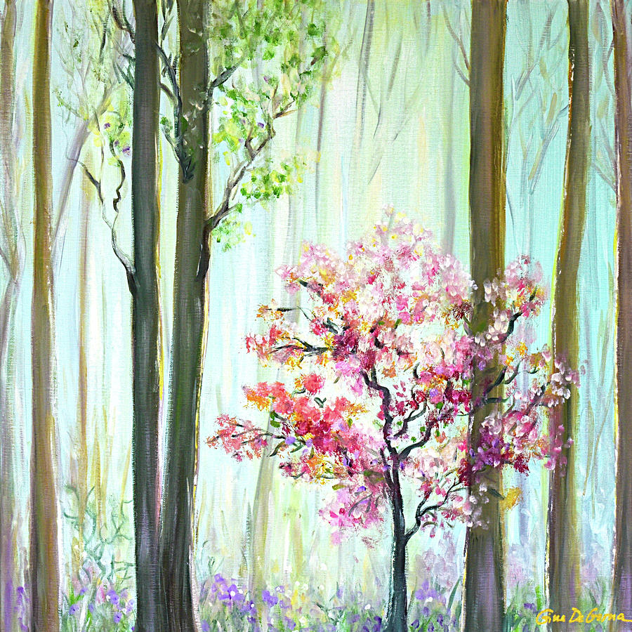 In the Forest Painting by Gina De Gorna