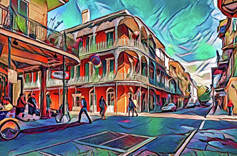 In the French Quarter - Paint 2 Photograph by Steve Harrington