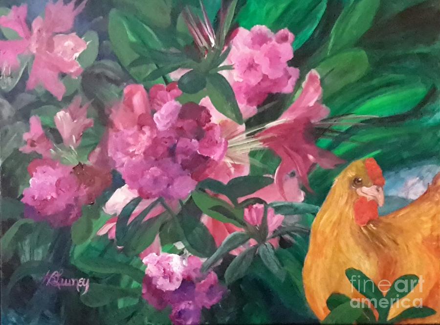 Flower Painting - In the Garden by Kathryn Launey