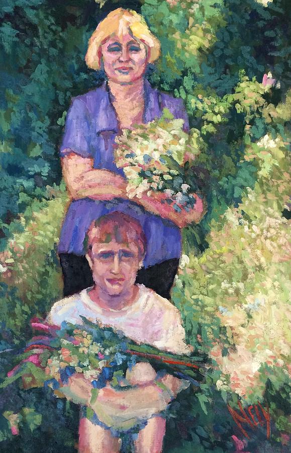 In the Garden Painting by Nelya Pinchuk
